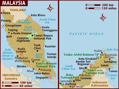 malaysia map